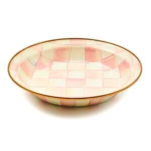 NEW Mackenzie-Childs Rosy Check Pie Plate